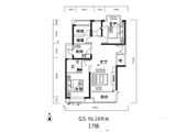 金科时代中心_4室2厅1卫 建面96平米