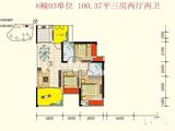 金河湾豪庭_3室2厅2卫 建面100平米