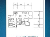 华浩水木云天_3室2厅1卫 建面88平米