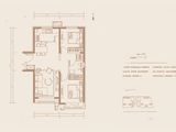 招商雍合府_2室2厅1卫 建面86平米