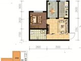 北斗星全球不动产_1室1厅1卫 建面28平米