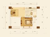 求实领势学府_1室1厅1卫 建面50平米