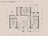 瀚林甲第_3室2厅2卫 建面154平米