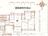 雅域瑞日天下花园_3室2厅2卫 建面126平米