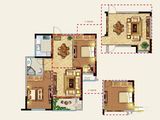 苏高新名泽园_2室2厅1卫 建面84平米