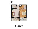 名郡新城五期_2室1厅1卫 建面64平米