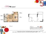 梧桐国际_1室1厅1卫 建面54平米