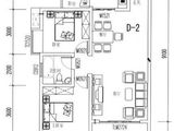 潼南龙乡苑铜新花园_2室2厅2卫 建面78平米