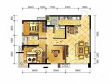 佳年华新生活_3室2厅2卫 建面90平米