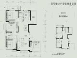 旭瑞和昌花漾里_4室2厅2卫 建面143平米