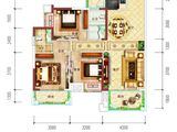 坤鑫中央广场_3室2厅2卫 建面126平米