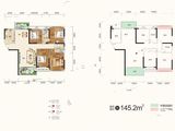 琼宇天伦百汇_4室2厅2卫 建面145平米