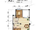 德泰柳岸新筑_2室1厅1卫 建面87平米