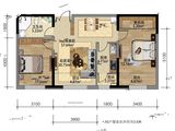 宝宇天邑环球港_2室2厅1卫 建面95平米