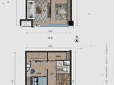 万科新都会_3室1厅2卫 建面50平米