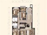 龙山郡二期山水文园_4室2厅2卫 建面160平米