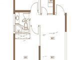 凯利海华府_2室2厅1卫 建面84平米