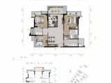 蓝润春风九里_3室2厅2卫 建面95平米