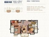 东台碧桂园_3室2厅1卫 建面95平米