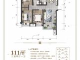 龙湖龙誉城_3室2厅1卫 建面111平米