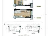 龙湖汉峪光年_E1户型 建面33平米