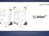 海唐广场_1室2厅1卫 建面44平米