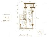 重庆ONE行政公寓_1室1厅1卫 建面137平米