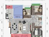 融湾新天地半岛公园_4室2厅2卫 建面128平米