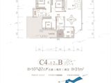 益华湖湾_3室2厅2卫 建面100平米