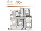 远洋广陵宸章_3室2厅2卫 建面105平米