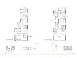 华发外滩荟_2室2厅5卫 建面232平米