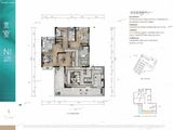 万达光屿湖_4室2厅3卫 建面198平米