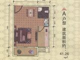 湘江学府_1室1厅1卫 建面41平米