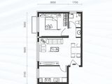 顺迈欣郡C区哈佛特区_1室1厅1卫 建面60平米