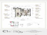 江山里悦湖_3室2厅2卫 建面96平米