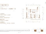 白鹿汀洲_3室2厅1卫 建面105平米