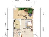 长青森林康养度假区_1室1厅1卫 建面36平米