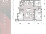 深哈中心松江筑_3室2厅2卫 建面128平米