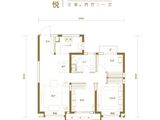 隆基泰和澜庭溪谷_3室2厅1卫 建面96平米