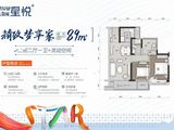 碧桂园太阳城_3室2厅1卫 建面89平米