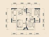 保利香槟_2室2厅1卫 建面93平米