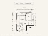 龙湖恒邦云玺_2室2厅1卫 建面75平米