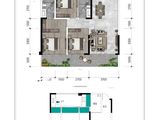 荣融映江澜_3室2厅2卫 建面107平米